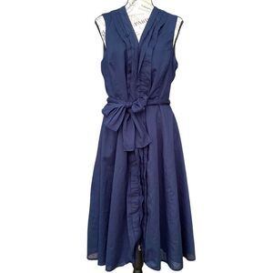 Jone New York Signature Elegant Navy Blue Sleeveless Dress in Size 12